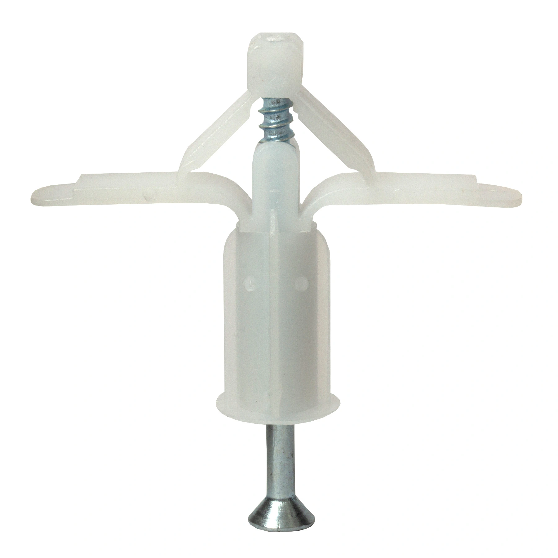 Bucha Drywall 10mm Polietileno Fly 4 25 peças com Parafuso Standers