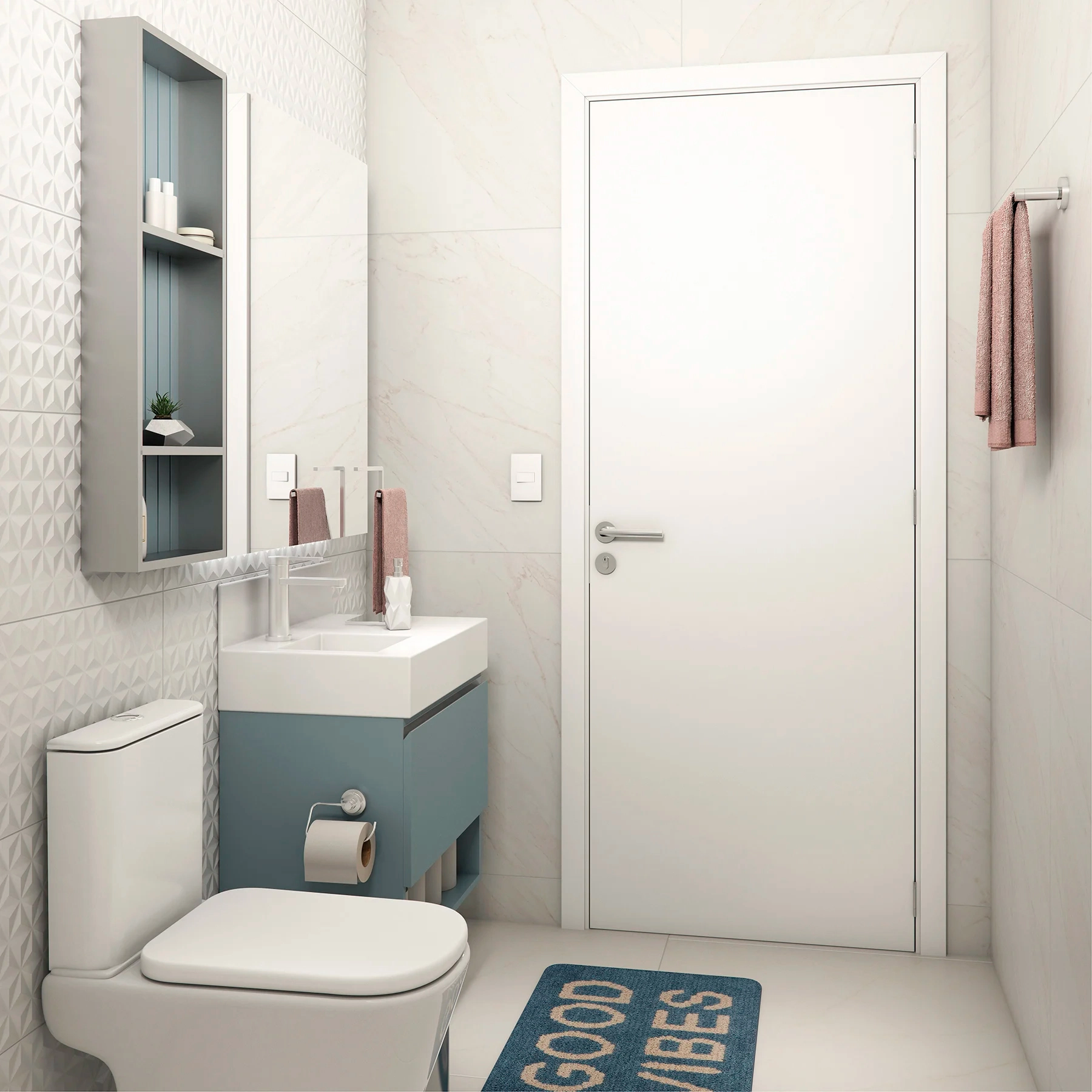 Folha de Porta Madeira de Giro ou Correr Branco 210x70cm Sarrafeada Vivace UV Lisa Artens