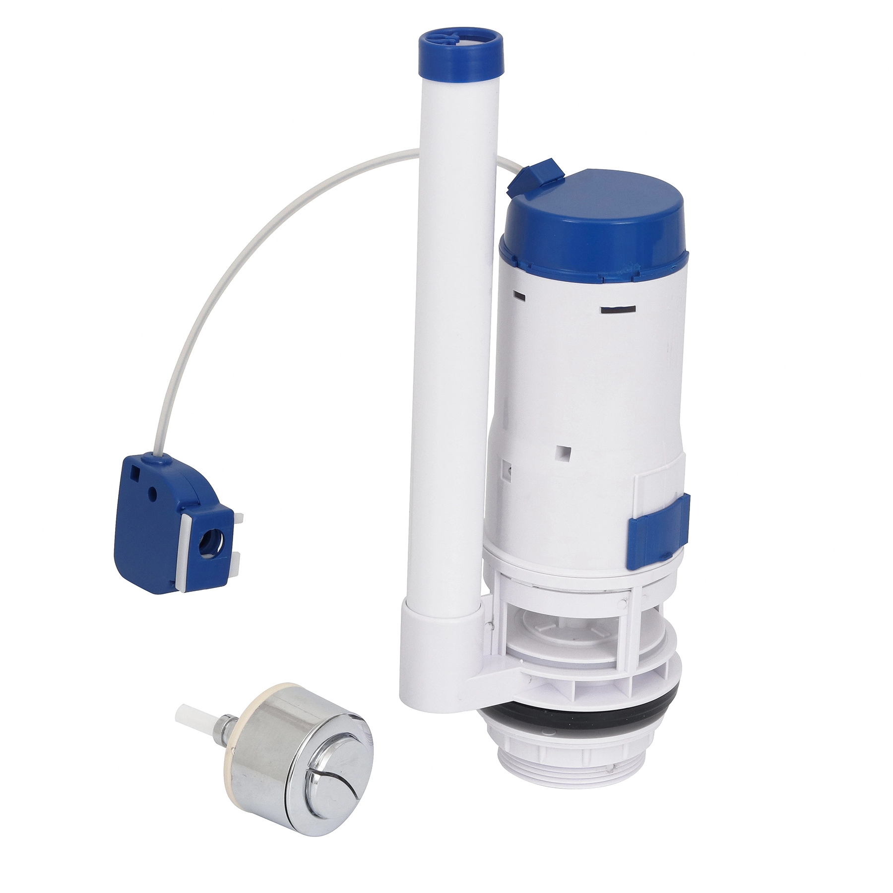 Mecanismo de Saída Universal Dual Flux para Caixa Acoplada com Acionador Equation