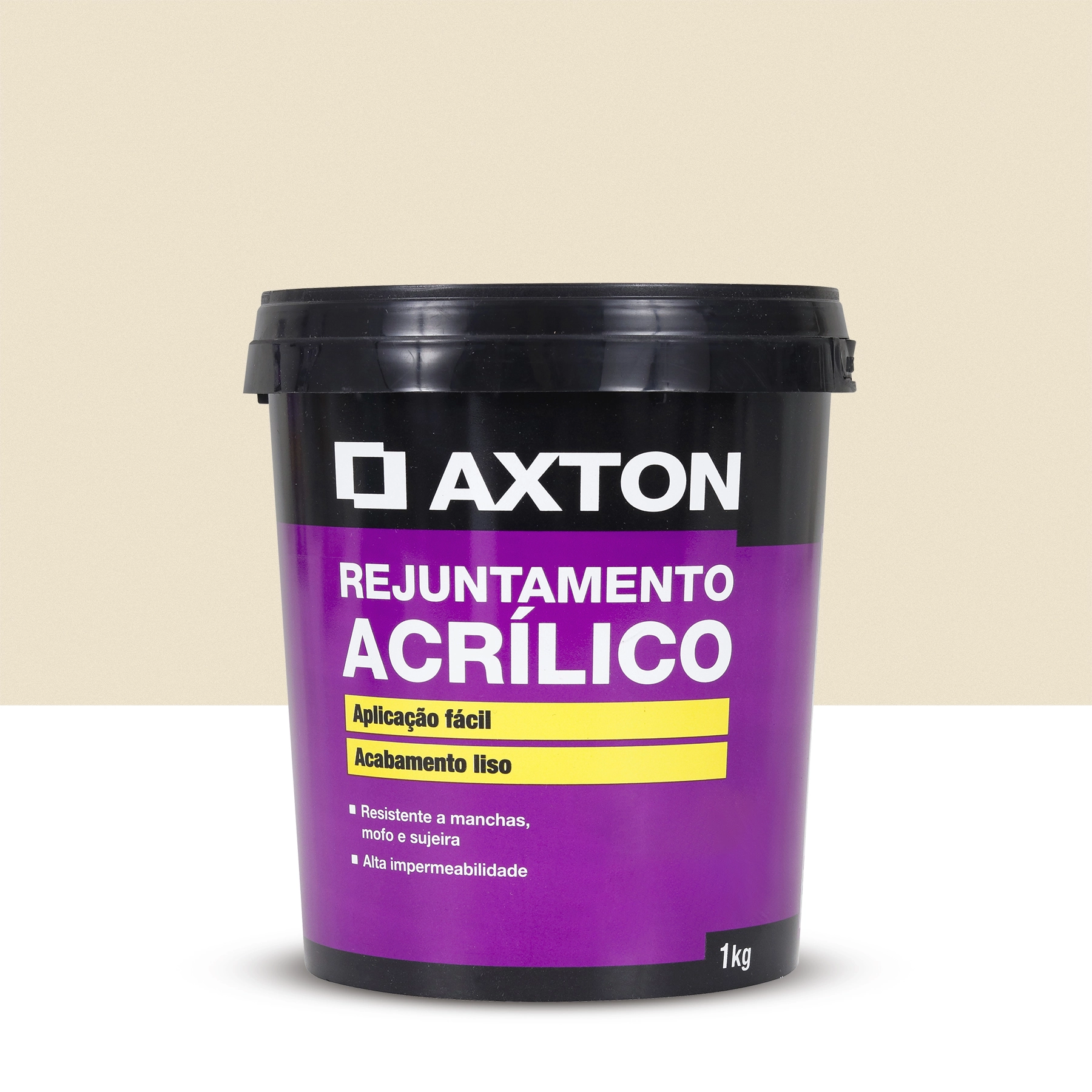 Rejunte Acrílico Creme 1kg Axton
