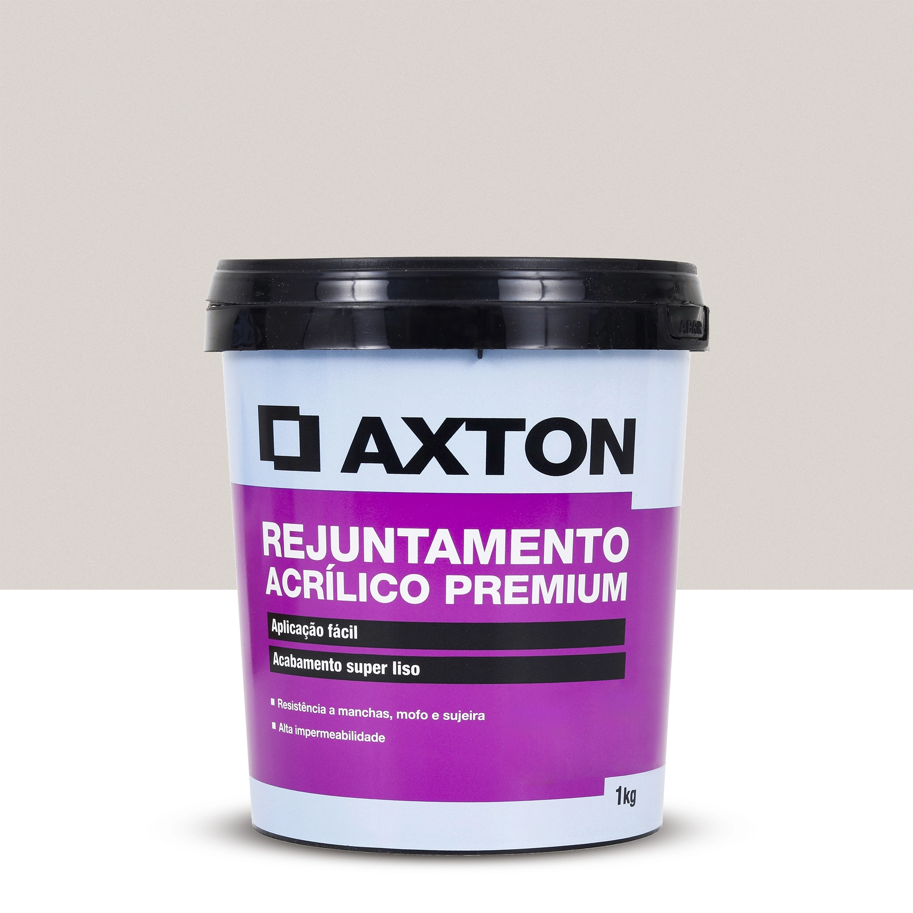 Rejunte Acrílico Cinza Platina 1kg Axton