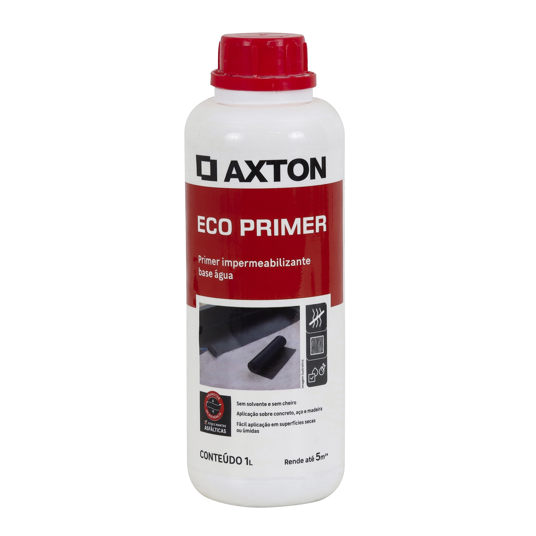 Primer Impermeabilizante Axton Eco Base Água 1L Marrom