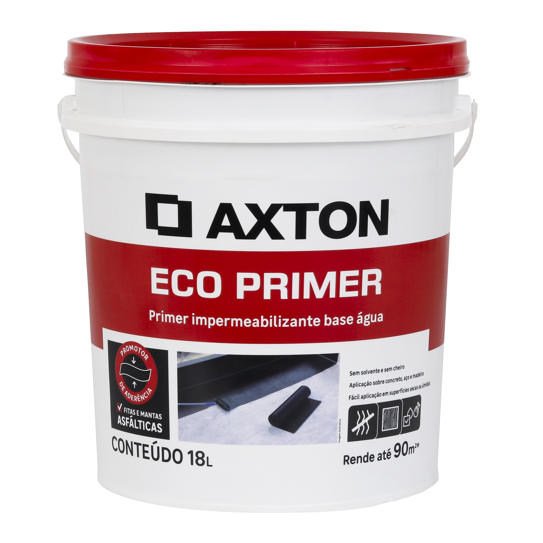 Primer Impermeabilizante Axton Eco Base Água 18L Marrom
