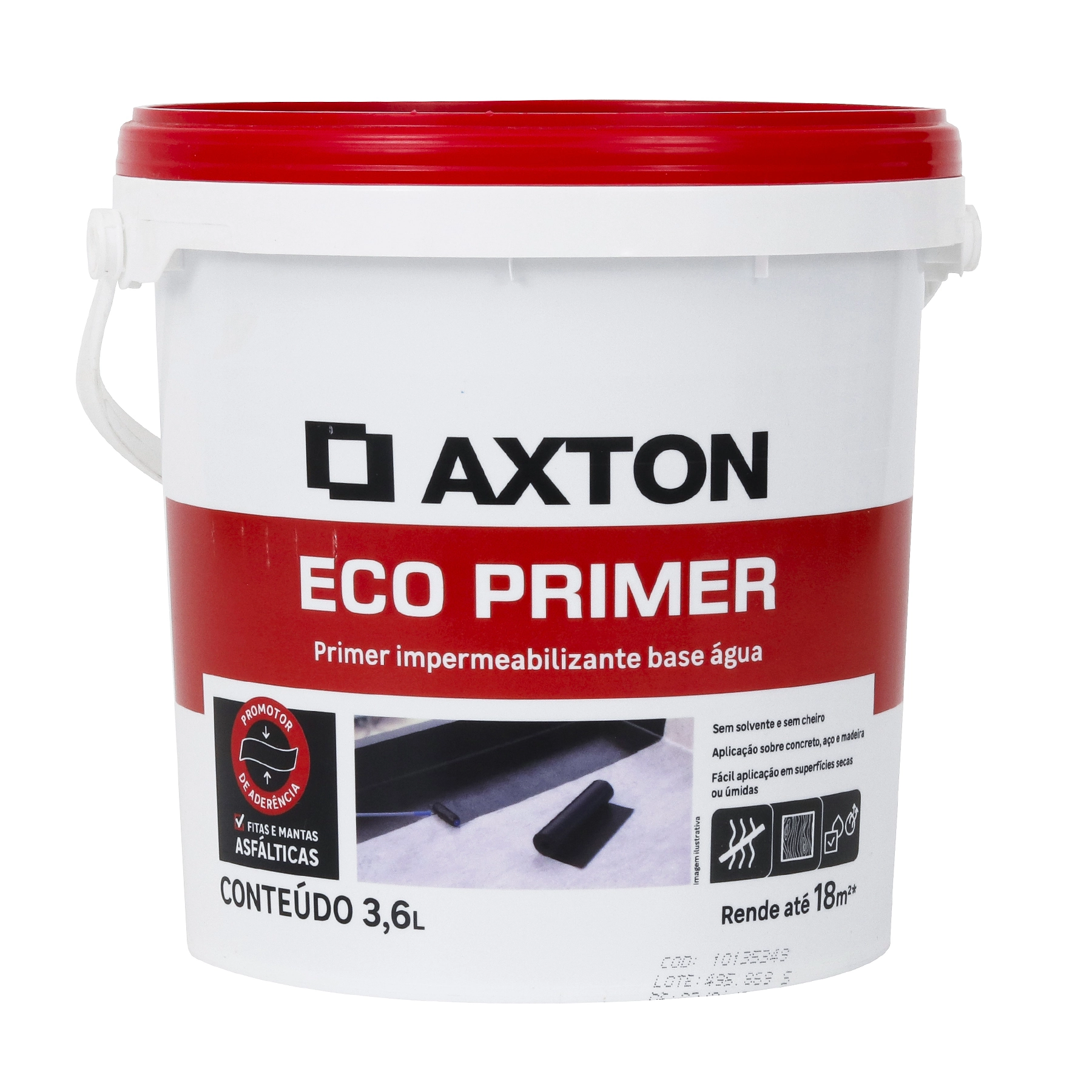 Primer Impermeabilizante Axton Eco Base Água 3,6L Marrom