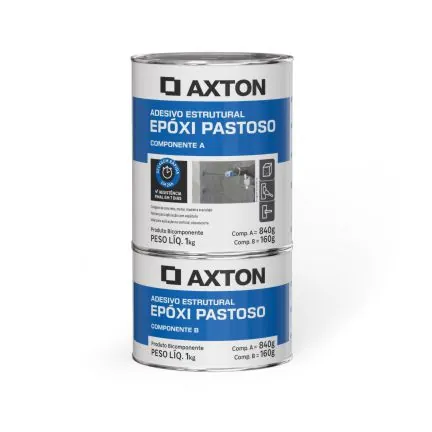 Adesivo Estrutural Impermeabilizante Axton Pastoso 1kg Cinza