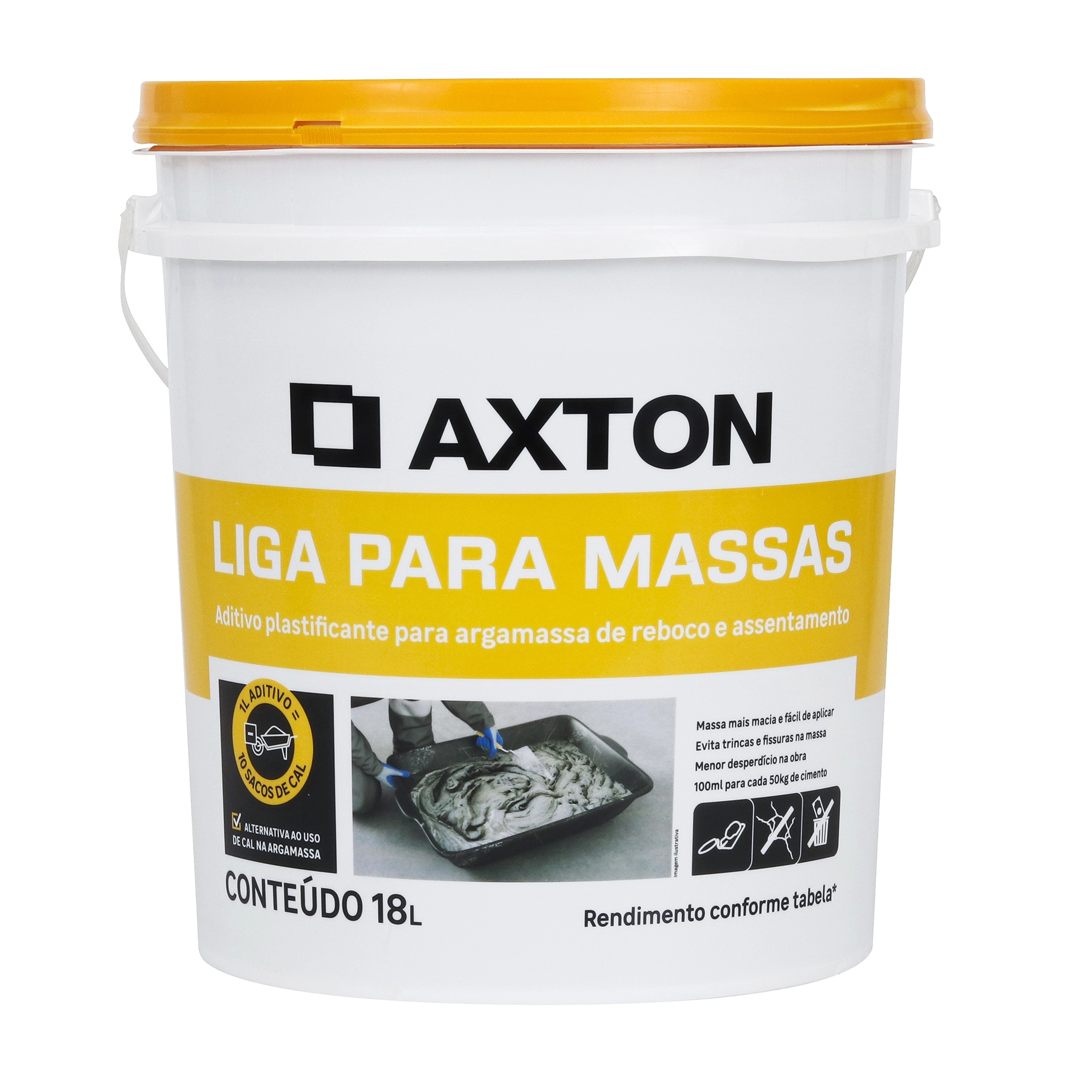 Aditivo Plastificante Axton Liga para Massa 18L