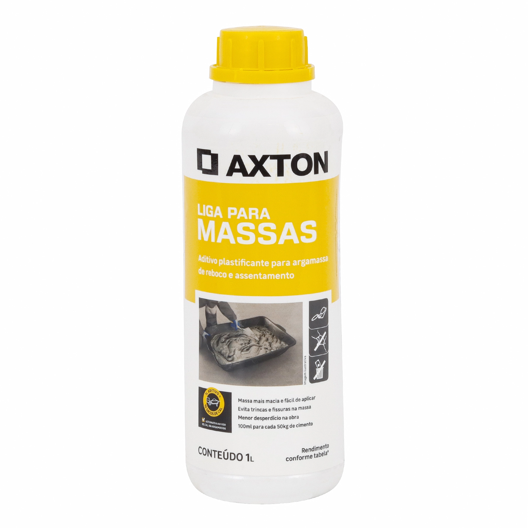 Aditivo Plastificante Axton Liga para Massa 1L
