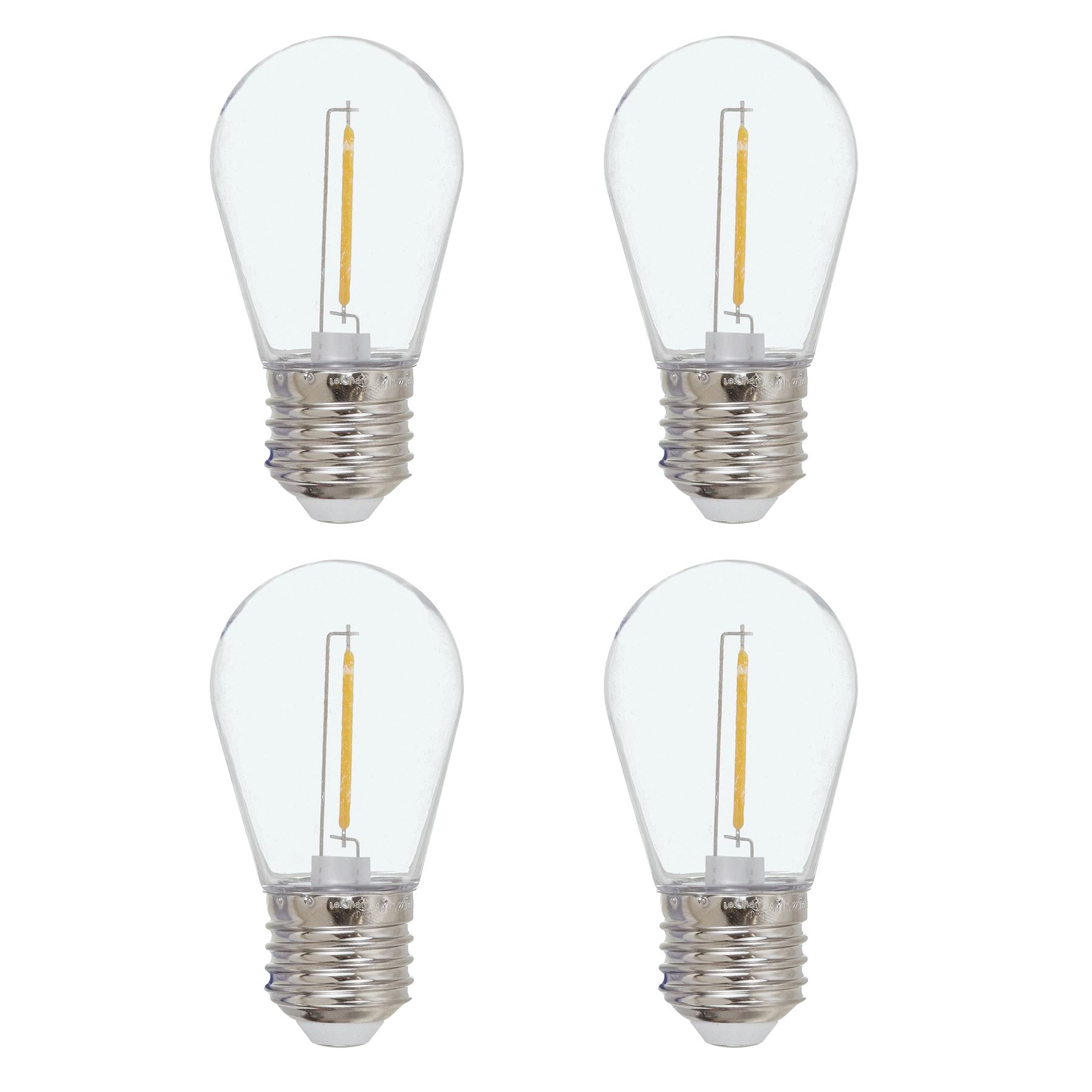 Kit Lâmpada de LED Filamento E27 Bulbo 50lm Luz Amarela 127V Lexman
