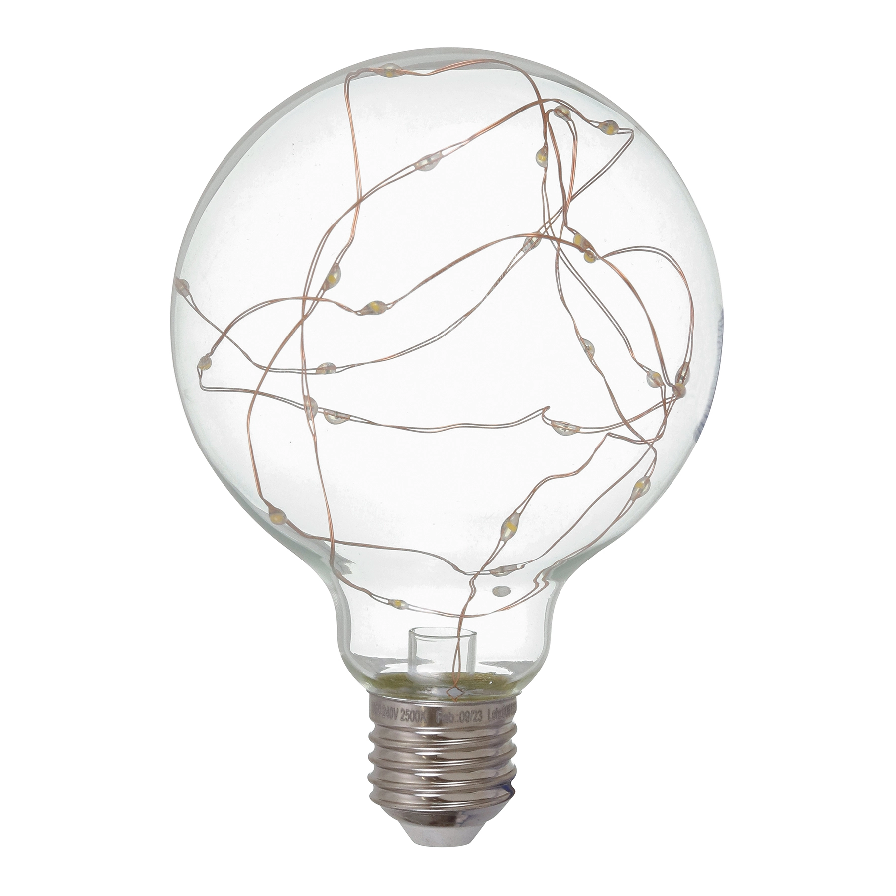 Lâmpada de LED Filamento E27 Bulbo 1,5W 50lm Luz Amarela Bivolt Lexman