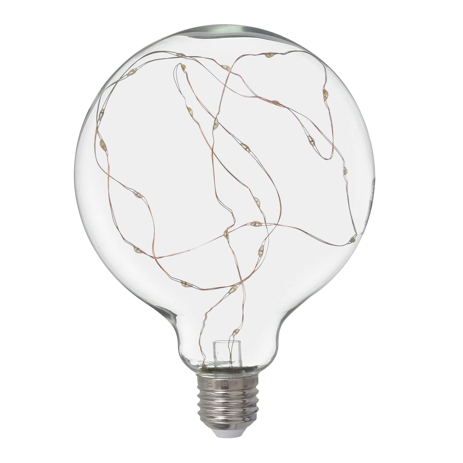 Lâmpada de LED Filamento E27 Bulbo 1,5W 50lm Luz Amarela Bivolt Lexman