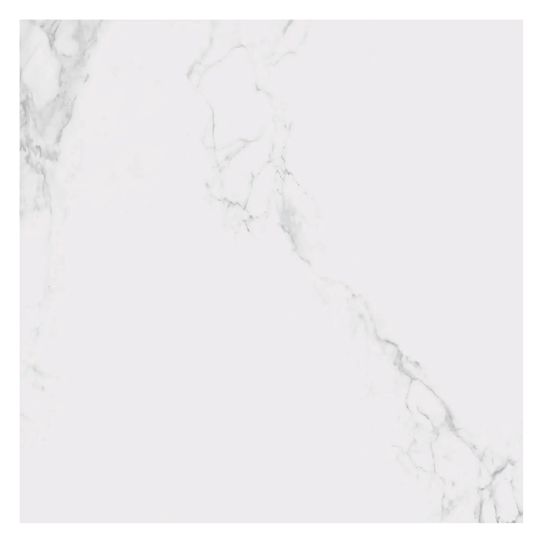 Porcelanato Marmorizado Polido Borda Reta Interno 84x84cm Nuage Branco Artens