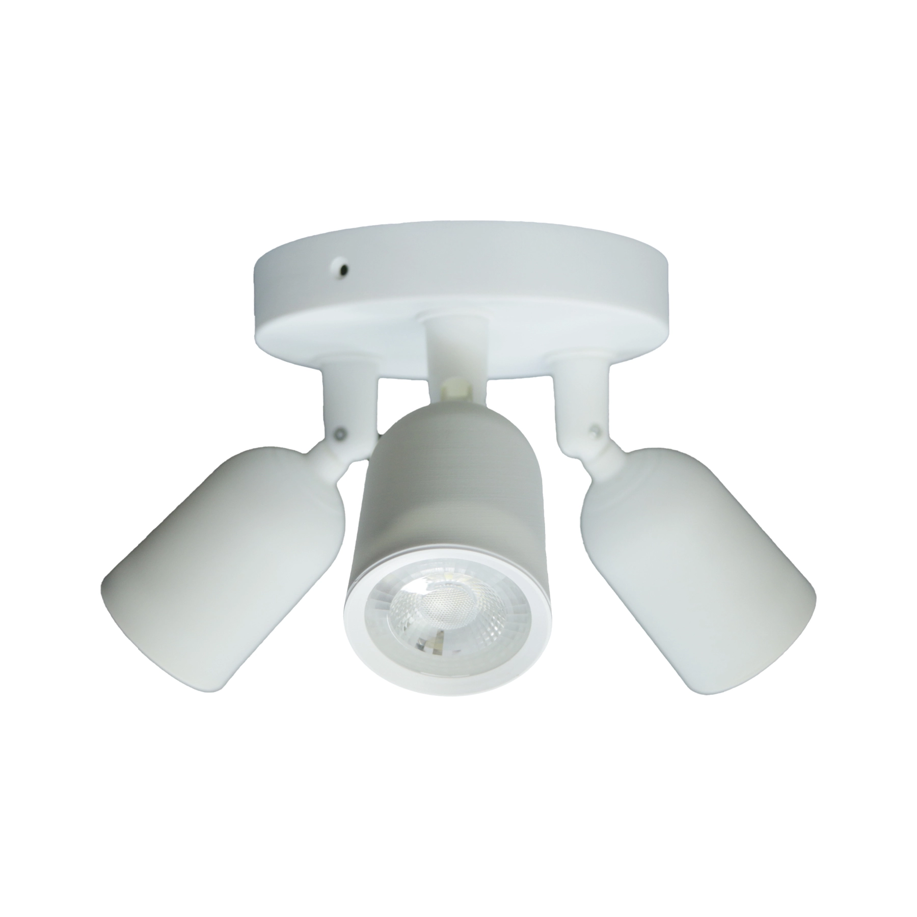 Spot de Sobrepor Triplo Com LED Amarelo Branco Focus IP20 Inspire