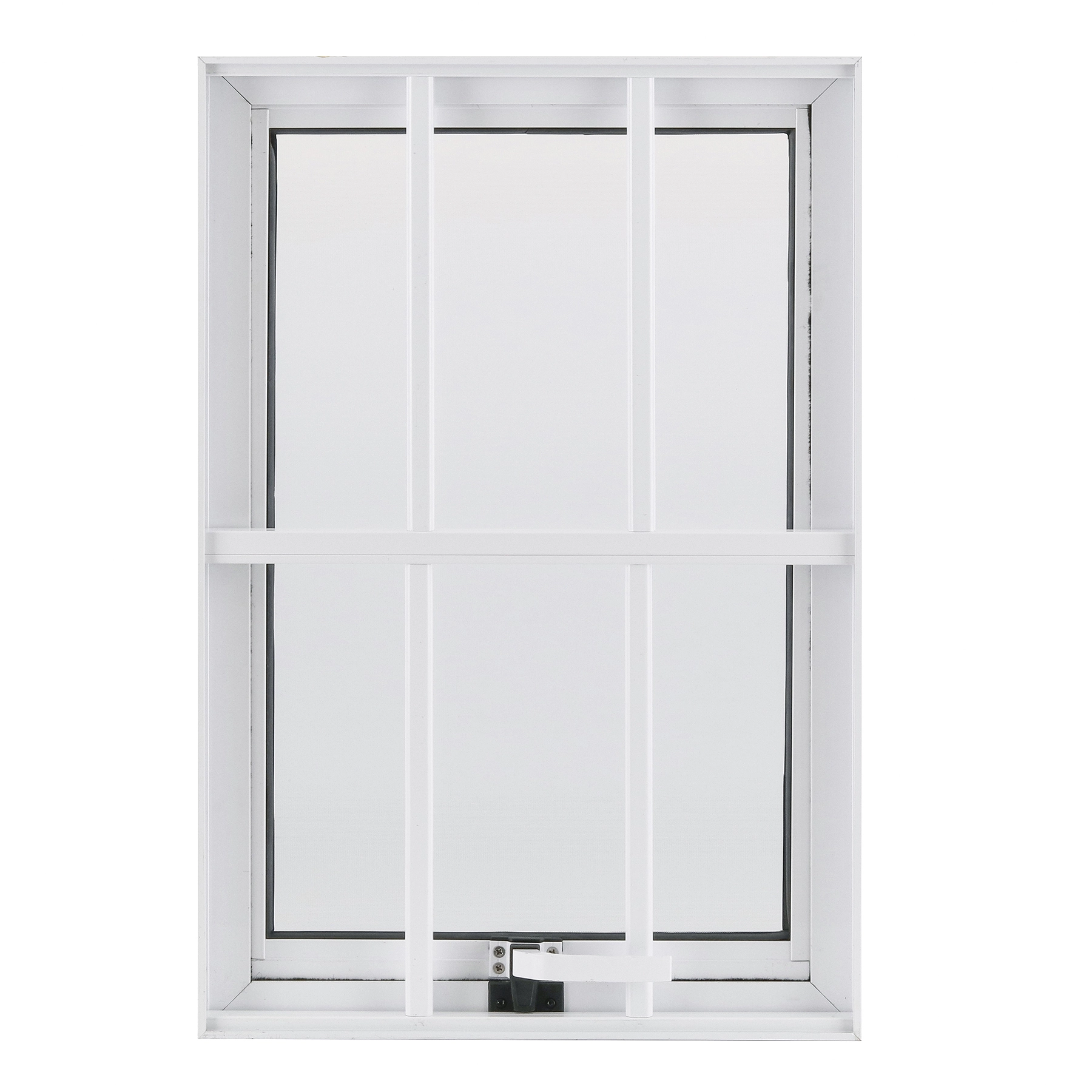 Janela de Alumínio Maxim-ar 60x40cm com Grade e Vidro Mini Boreal Vivace Isoxa Branca