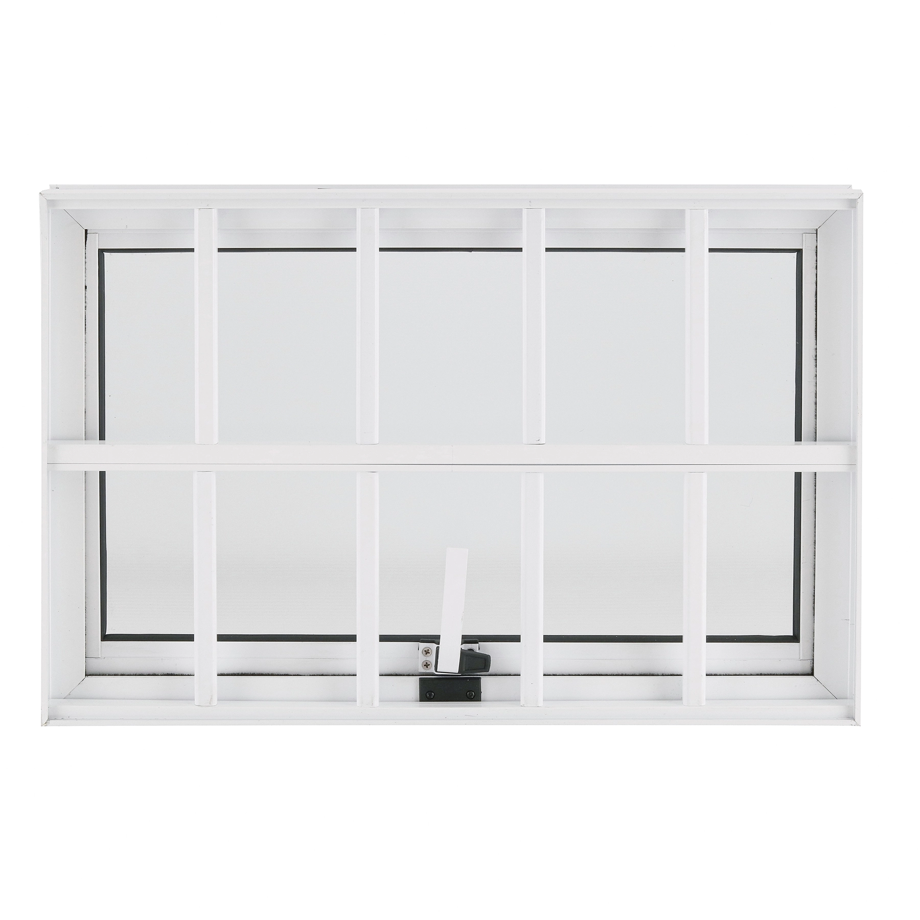 Janela de Alumínio Maxim-ar 40x60cm com Grade e Vidro 4mm Mini Boreal Vivace Isoxa Branca