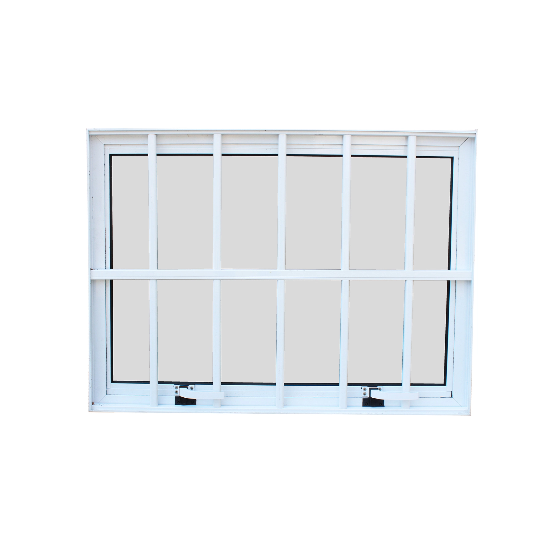Janela de Alumínio Maxim-ar 60x80cm com Grade e Vidro Mini Boreal Vivace Isoxa Branca