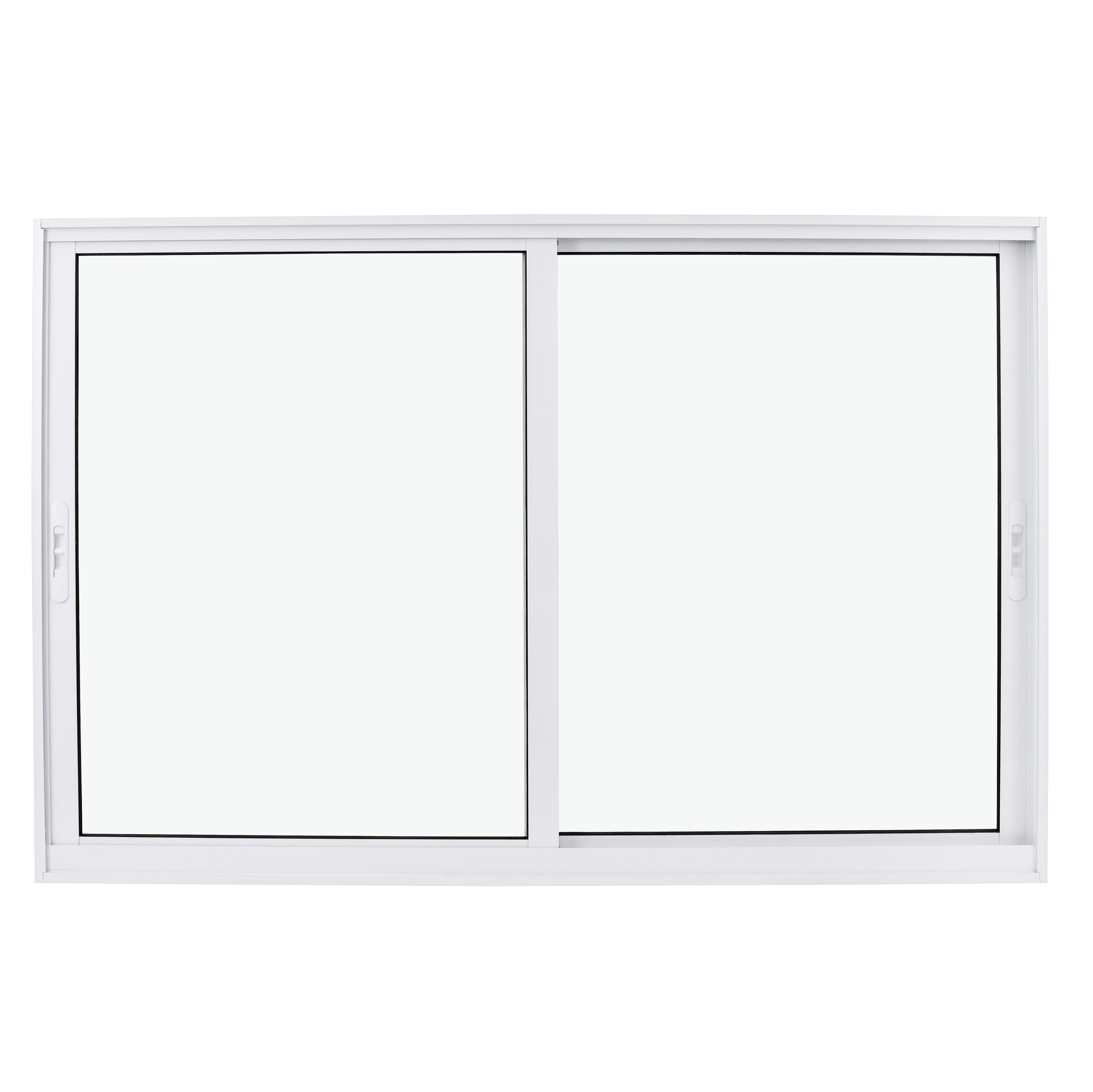 Janela de Alumínio de Correr 2 Folhas 100x200cm com Vidro 4mm Vivace Isoxa Branca