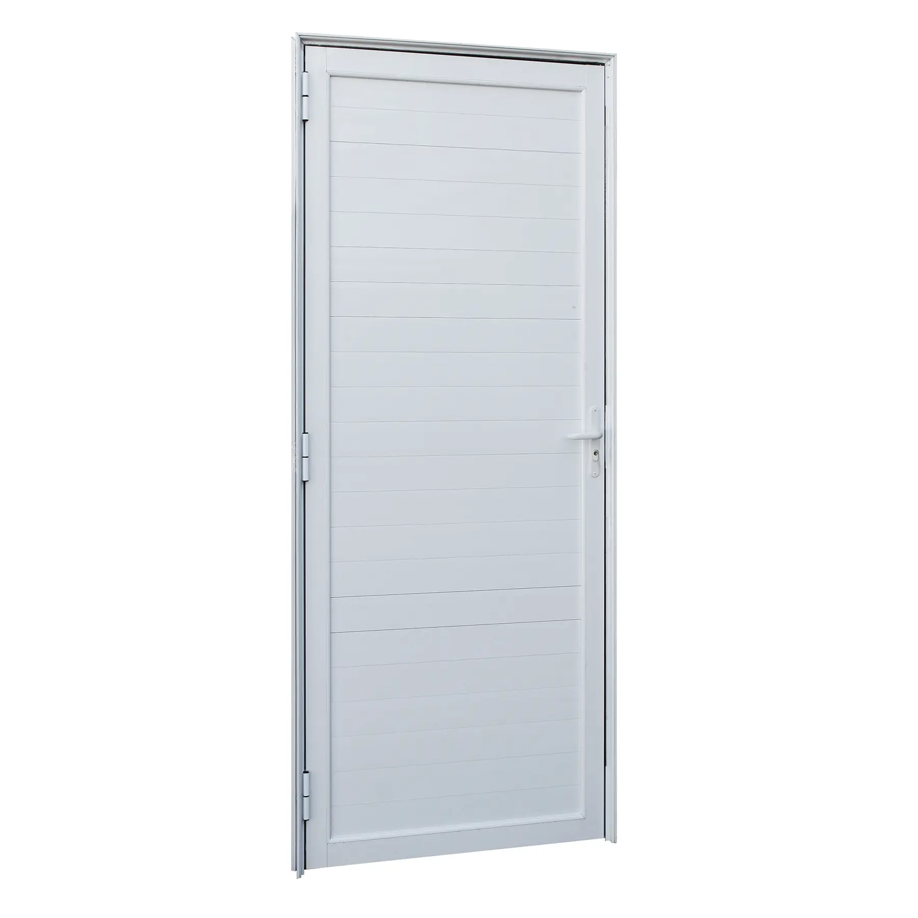 Porta Lambril de Giro Alumínio Branco 2,14x0,86m Lado Esquerdo Linha Vivace Isoxa