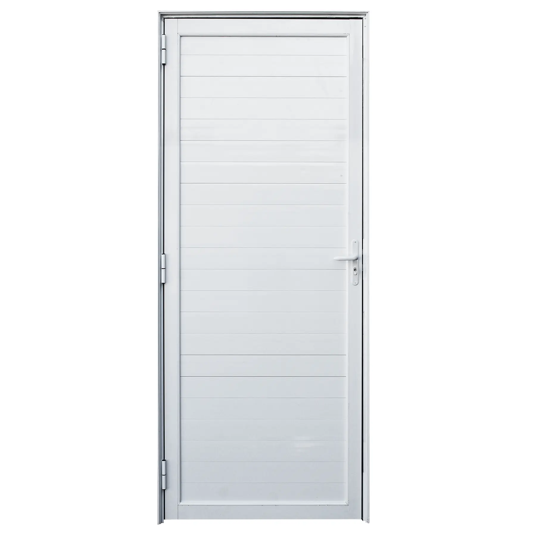 Porta Lambril de Giro Alumínio Branco 2,14x0,96m Lado Direito Linha Vivace Isoxa