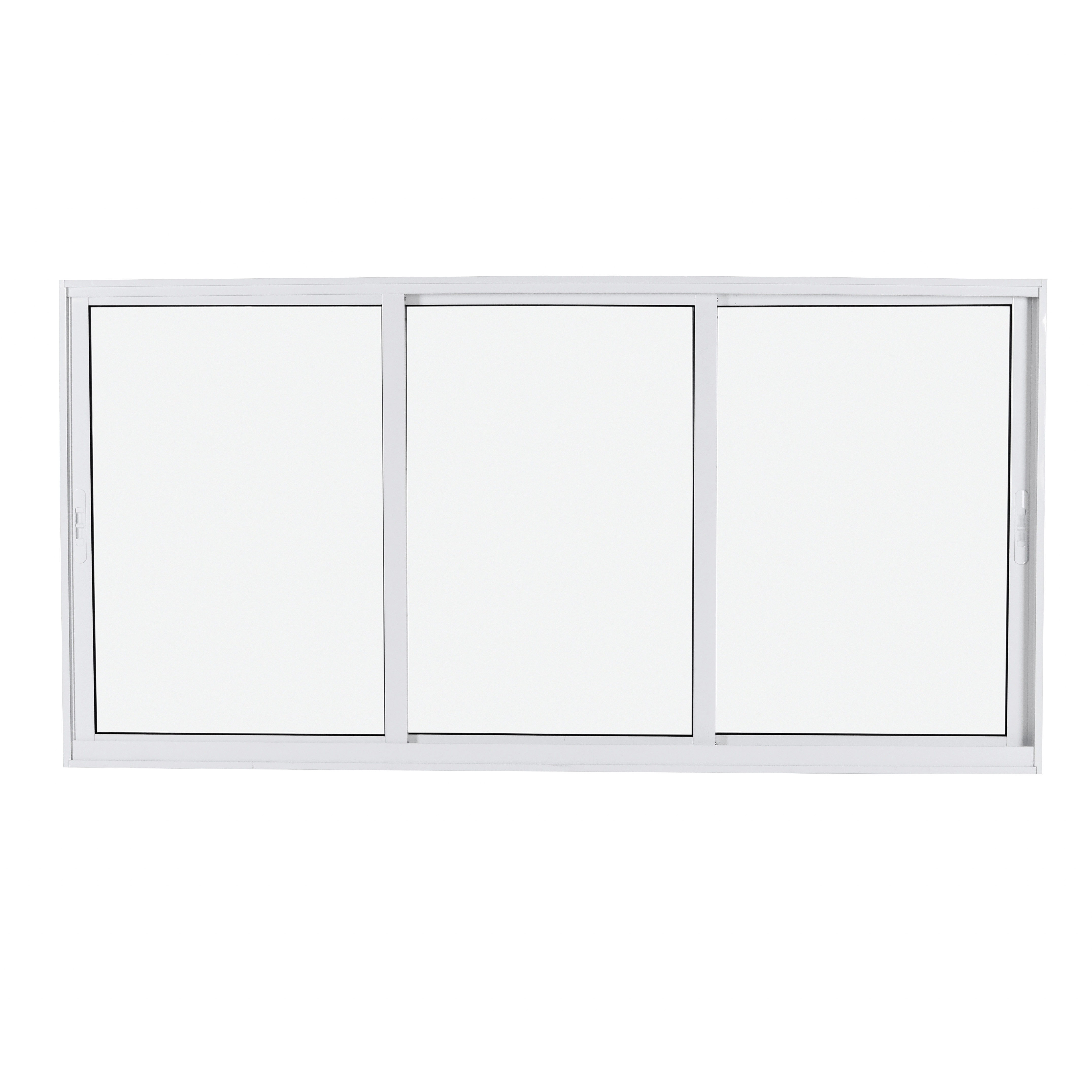 Janela de Alumínio de Correr 3 Folhas 100x200cm Vivace Isoxa Branca