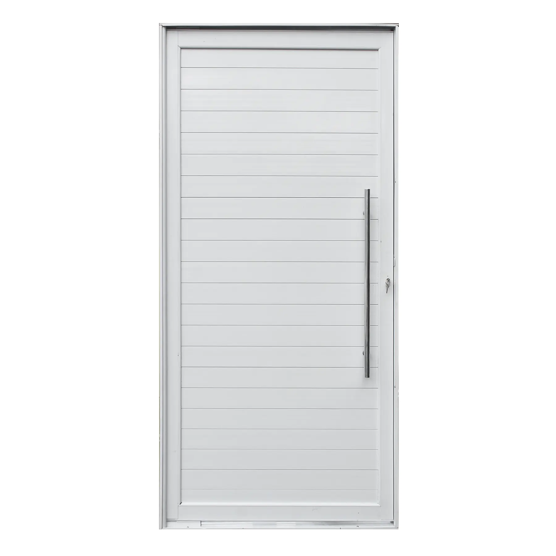 Porta Lambri Pivotante Alumínio Branco 2,16x1,20m Lado Esquerdo Linha Vivace Isoxa