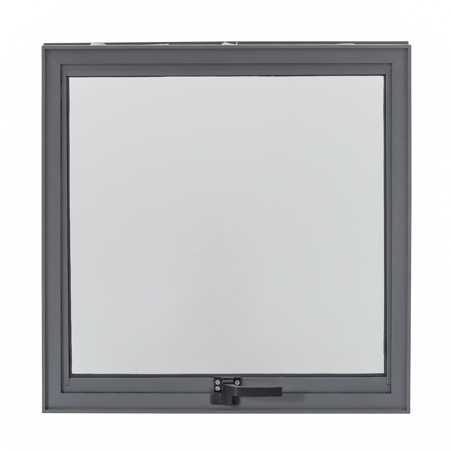 Janela de Alumínio Maxim-ar 60x60cm com Vidro 4mm Mini Boreal Vivace Isoxa Cinza