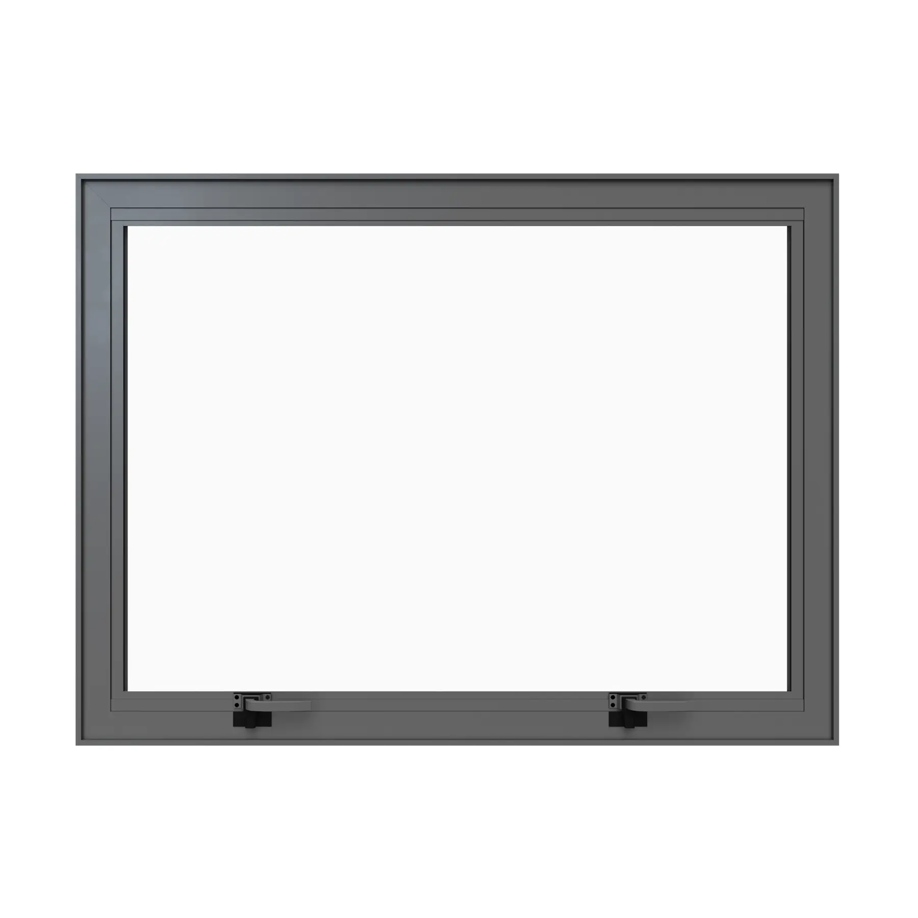 Janela de Alumínio Maxim-ar 60x80cm com Vidro 4mm Mini Boreal Vivace Isoxa Cinza