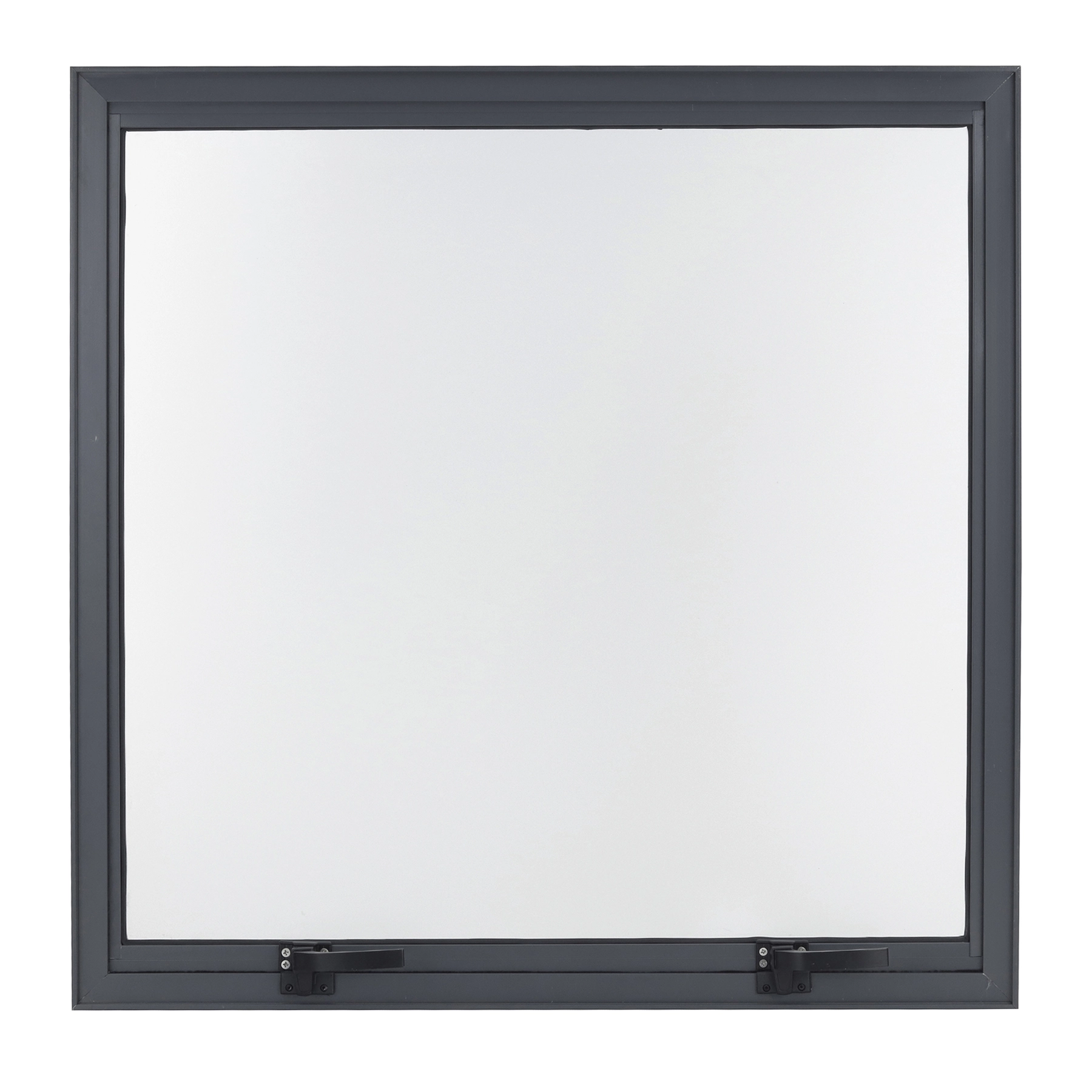 Janela de Alumínio Maxim-ar 80x80cm com Vidro 4mm Mini Boreal Vivace Isoxa Cinza