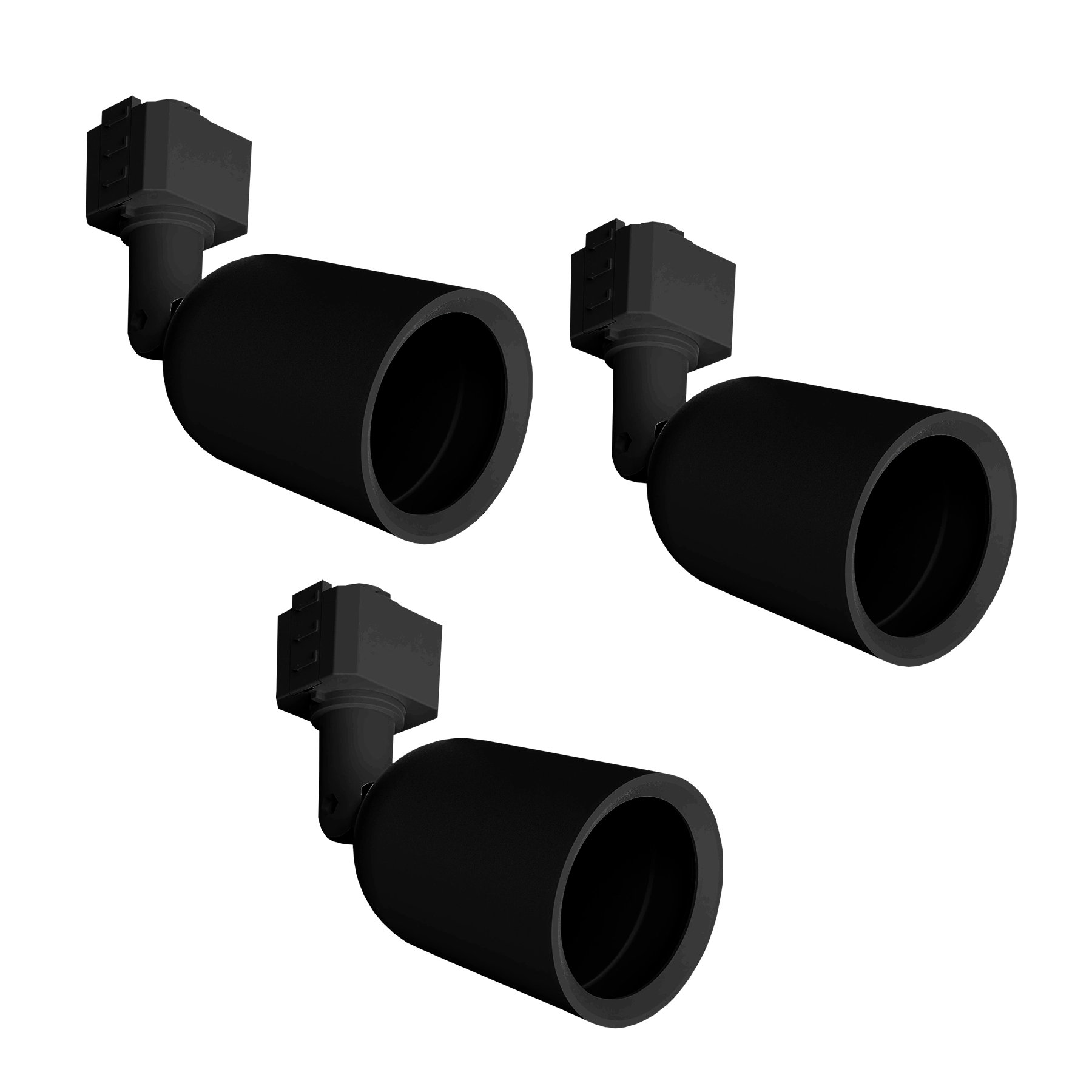 Kit Spots de Trilho Preto para 3 Lâmpadas GU10 Inspire
