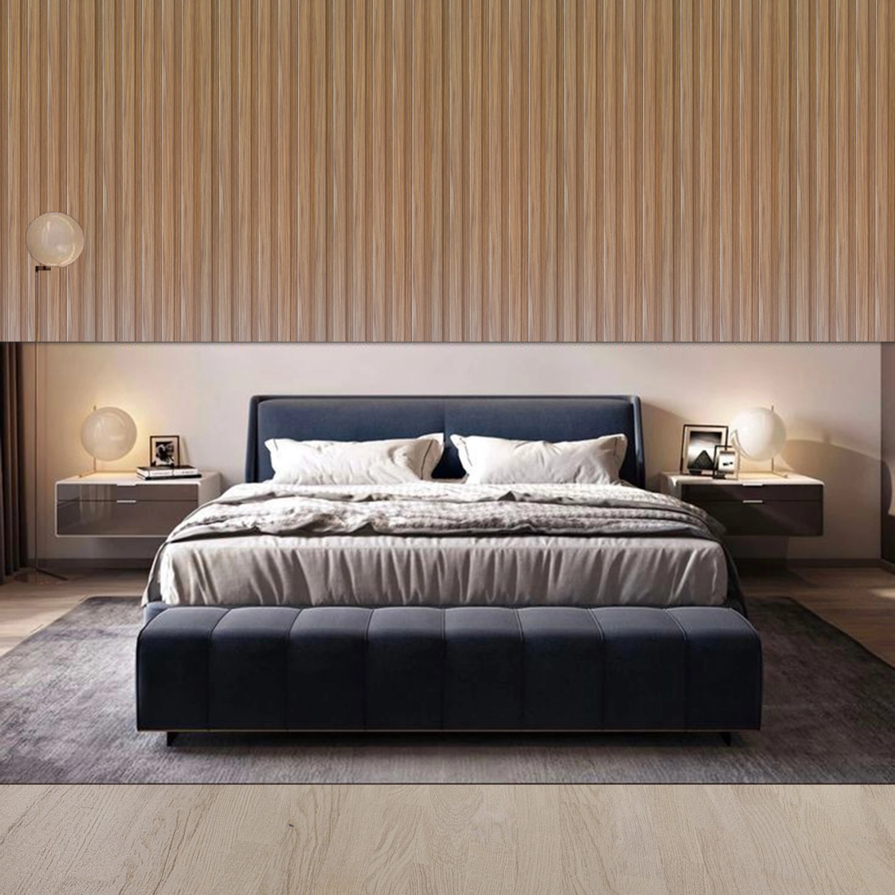 Painel Ripado de Madeira MDF 12mm Italy Oak 15x270cm Artens