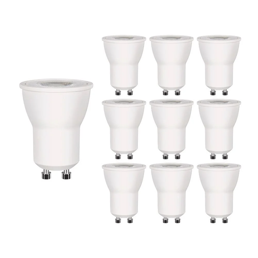 10 Lâmpadas Led Stella Mini Dicroica Mr11 Eco 3w Gu10 Bivolt 4000k Luz Neutra