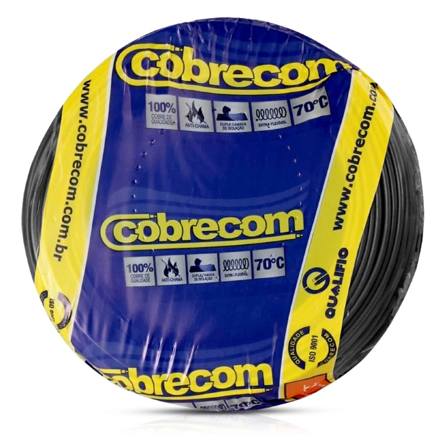 25 Metros Cabo Flexivel 10,0 Mm2 Pt Cobrecom