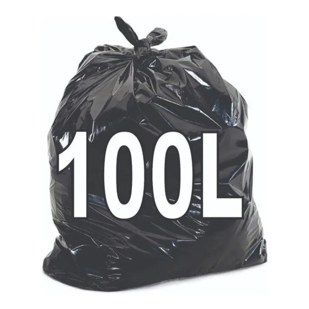 Saco De Lixo 100 Lts Preto 100un Resistente