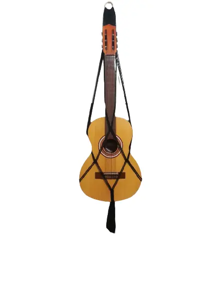 Suporte Violão Macramê Preto