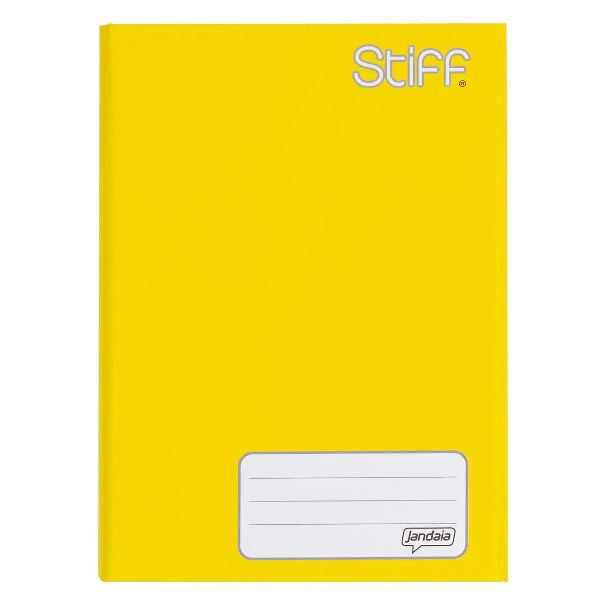 Caderno Capa Dura Com Pautas Brochura 1/4 Amarelo Jandaia Stiff 140mm X 200mm 96 Folhas