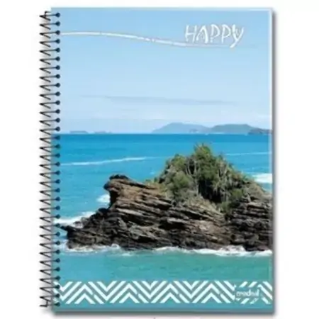 Caderno Jandaia Brasil Espiral 48 Folhas