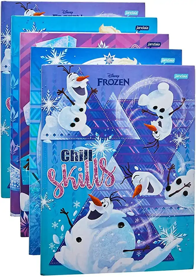 Caderno Jandaia Broc 96fls Frozen Magic