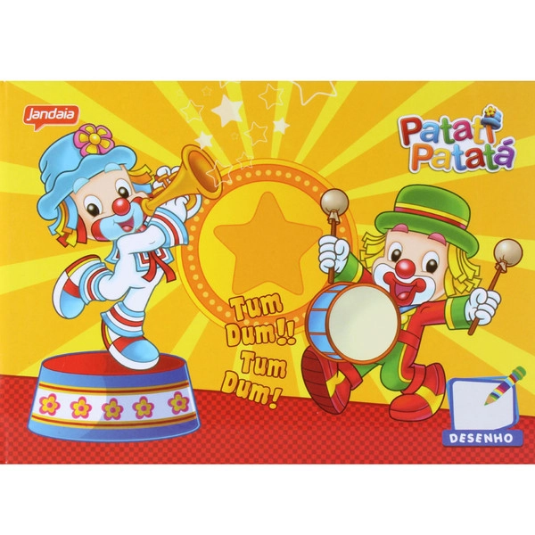 Desenho 1/4 Brochura Dura Jandaia Patati Patatá 40