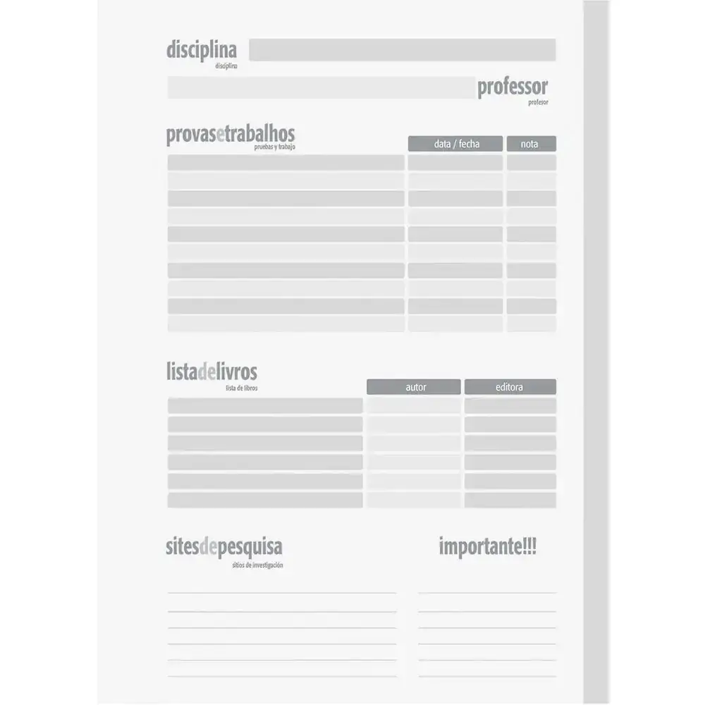 Caderno Jandaia Capa Dura Jeans 1 Materia 96fl