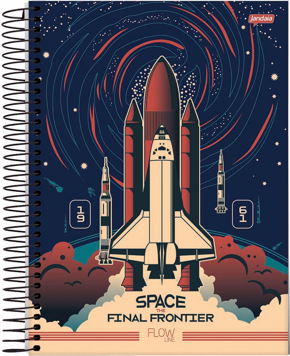 Caderno Flow 10x1 160fl Jandaia 68752 88
