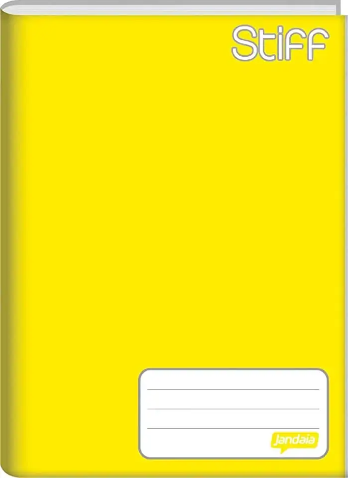 Caderno Brochura 1/4 Capa Dura Stiff 48f Amar Jandaia