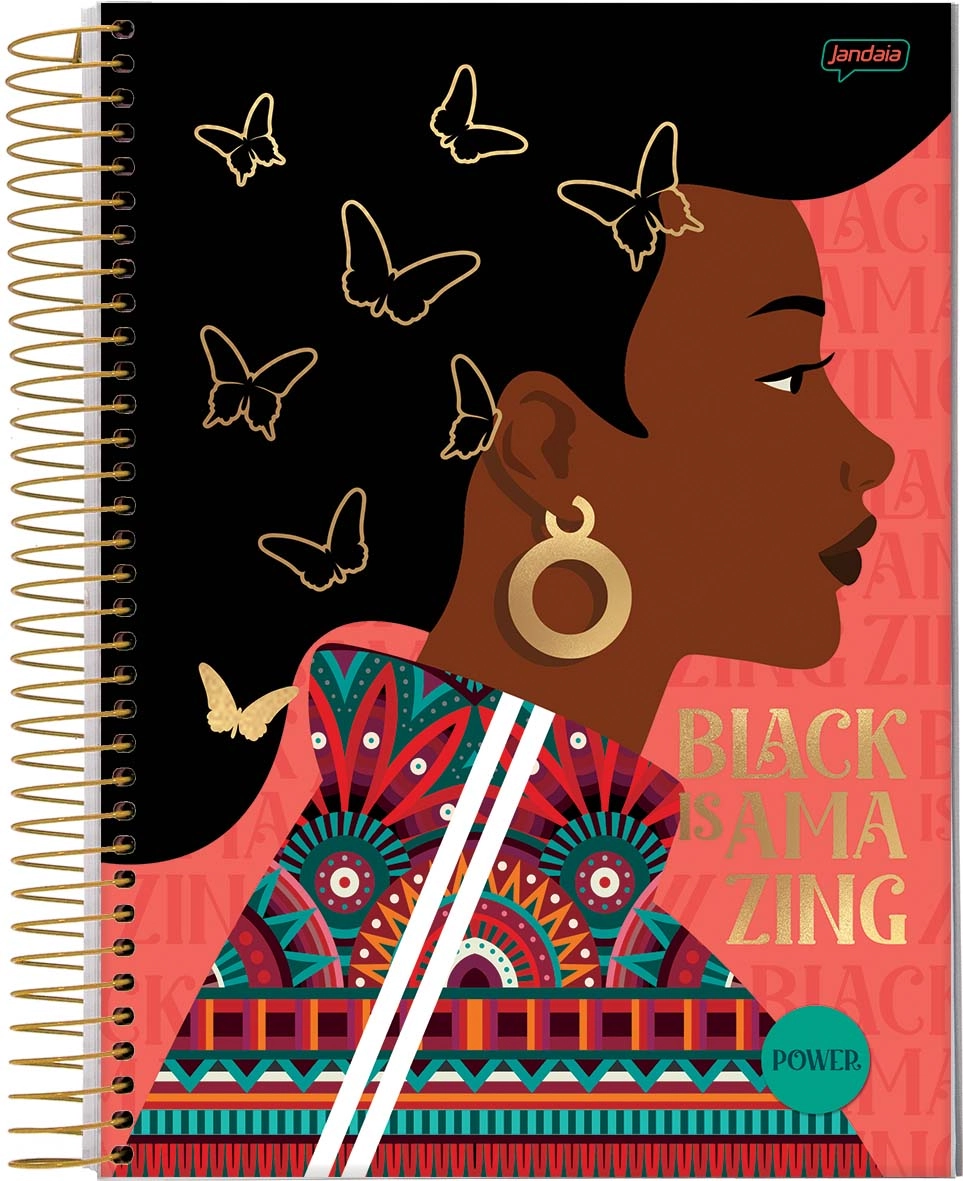 Caderno Univ Cd 01x1 80fl Jandaia Power