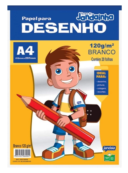 Papel A4 C/ 20fls Desenho