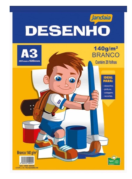 Papel Jandaia Desenho 20f A3