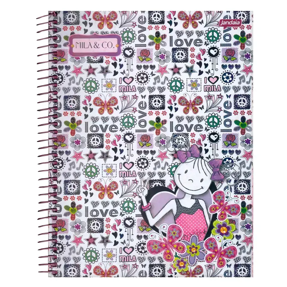 Caderno Espiral Universitario 15x1 Mila Co 300 Folhas 1151g Jandaia