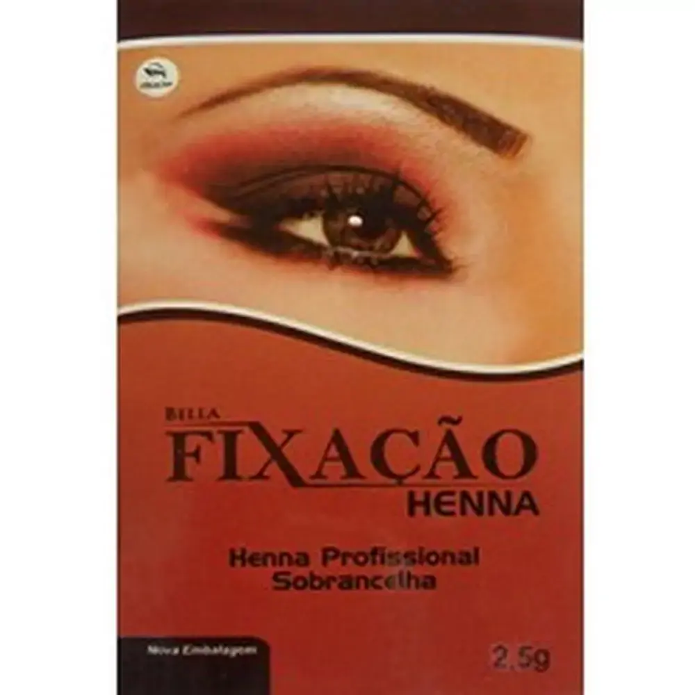 Fixador Henna P/ Sobranc Fixação 2,5g Castanha Média