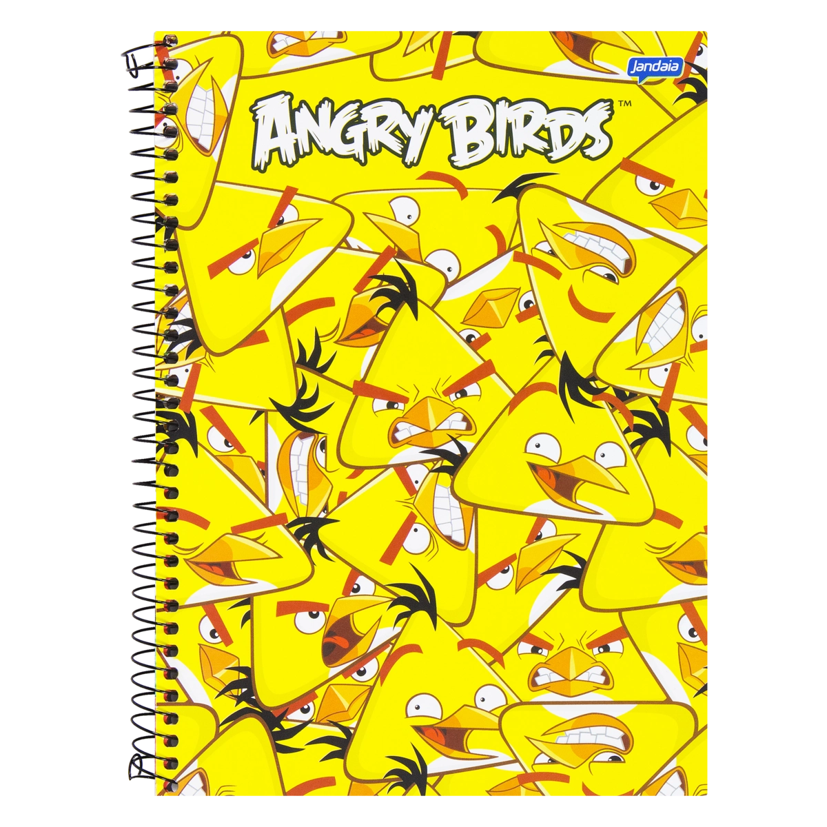 Caderno Capa Dura Espiral Angry Birds Jandaia 200mm X 275mm 96 Folhas