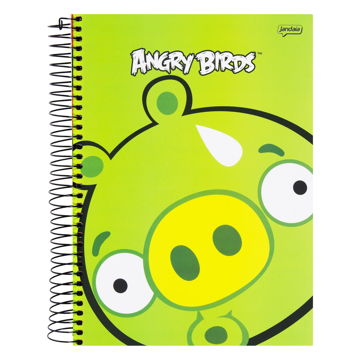 Caderno Capa Dura Espiral Angry Birds Jandaia 200mm X 275mm 200 Folhas