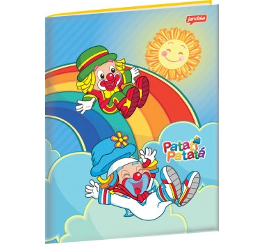 Caderno Brochura 1/4 Flex Patati Patata 96 Folhas 170g Jandaia