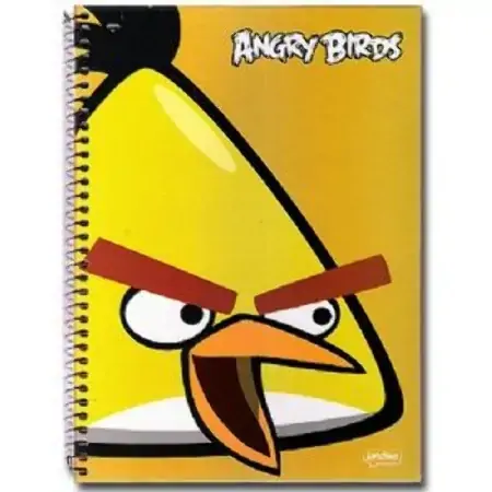 Universitário Espiral Dura Jandaia Angry Birds 1 Matérias 96 Folhas