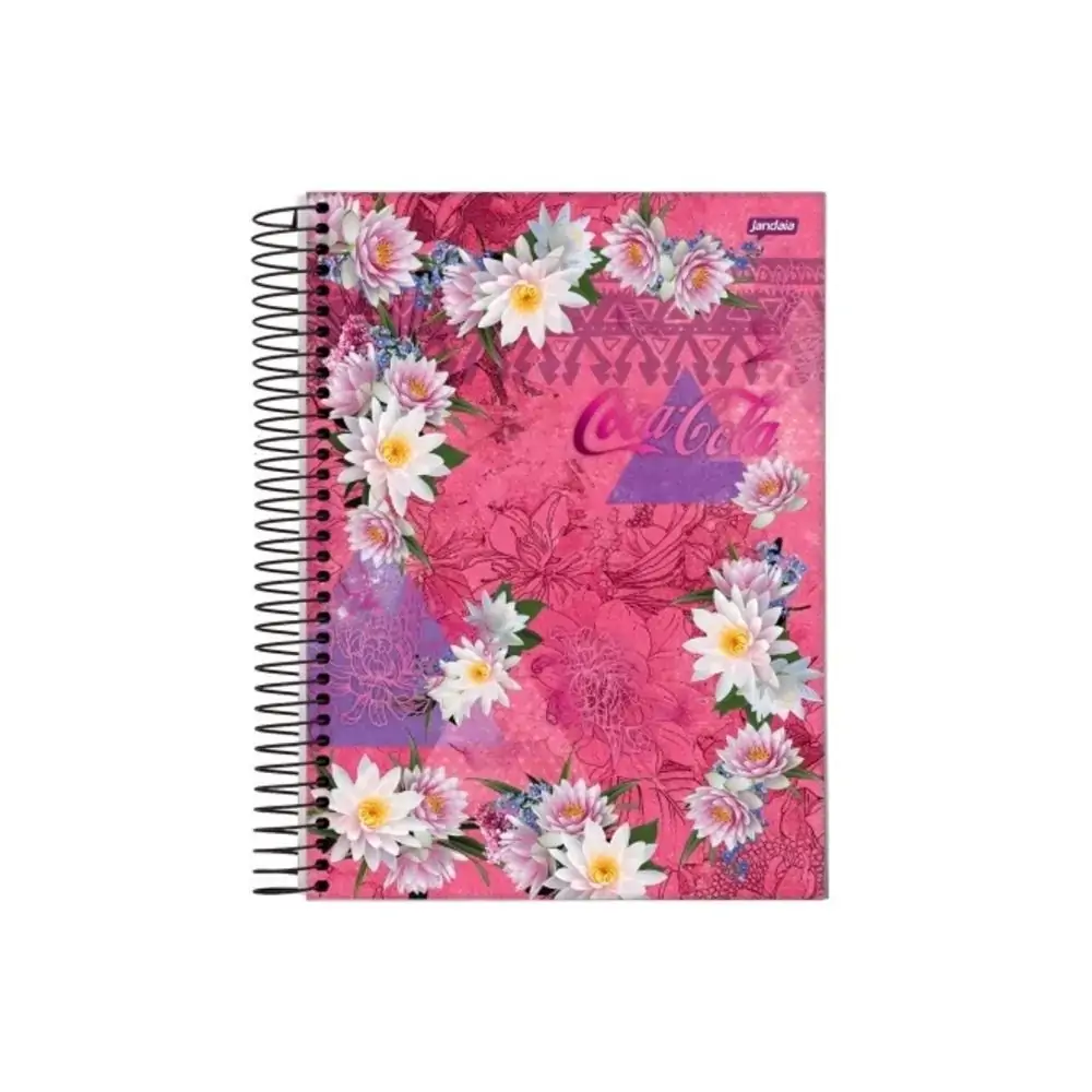 Caderno C.dura Jandaia Coke Fem 1mat.96fl Un
